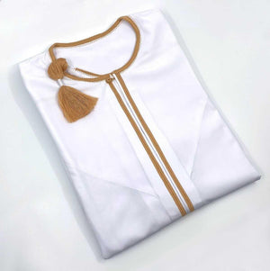 White Gold Omani Dishdasha